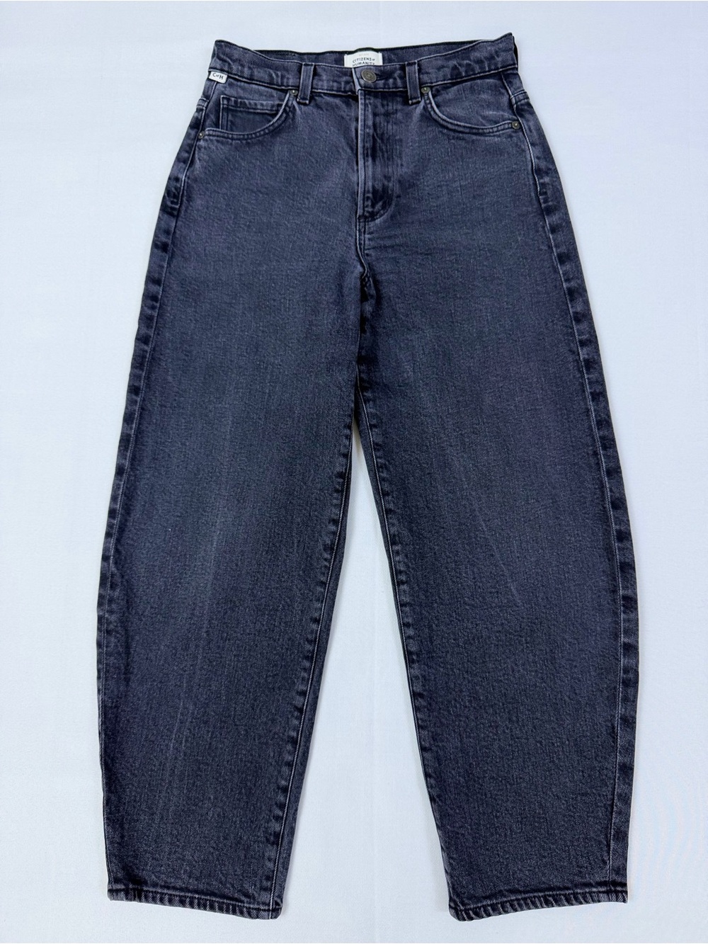 Citizens of Humanity Jeans Women’s Size 25 Black Gray High Rise Barrel Leg